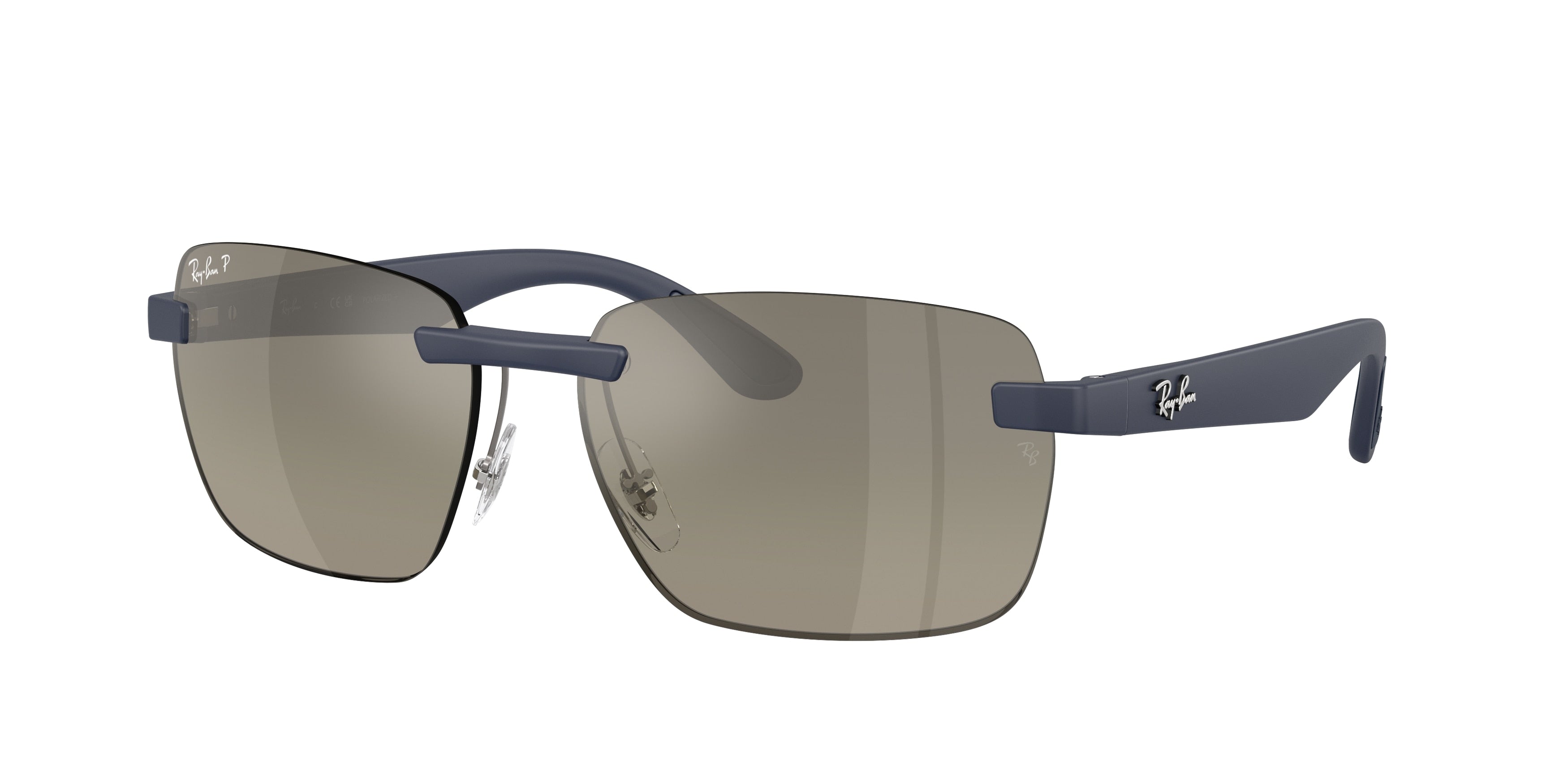 Ray-Ban RB4470CH Sunglasses - Sand Dark Blue / Grey gradient polarised+