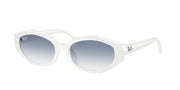 White / Clear gradient light blue