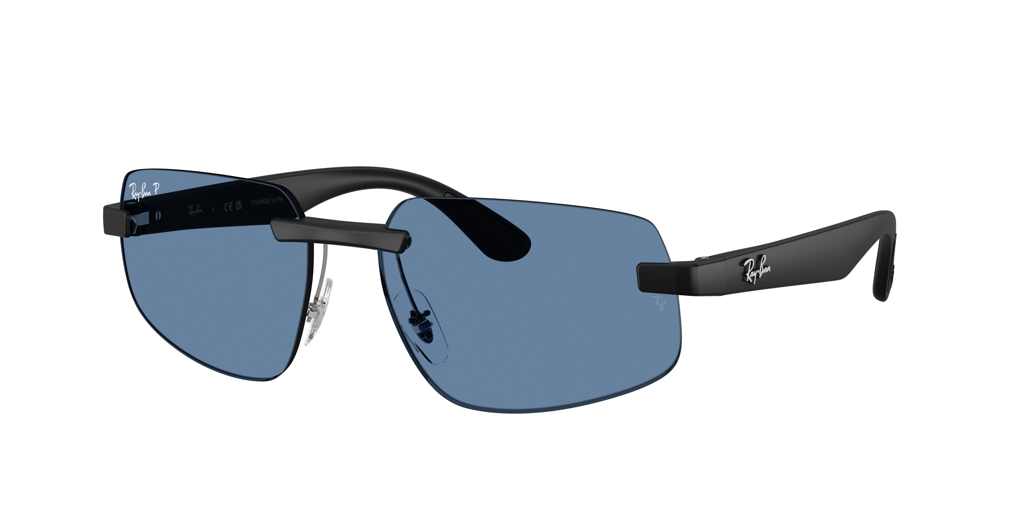 Ray-Ban RB4475CH Sunglasses - Sand Black / Polarised s blue
