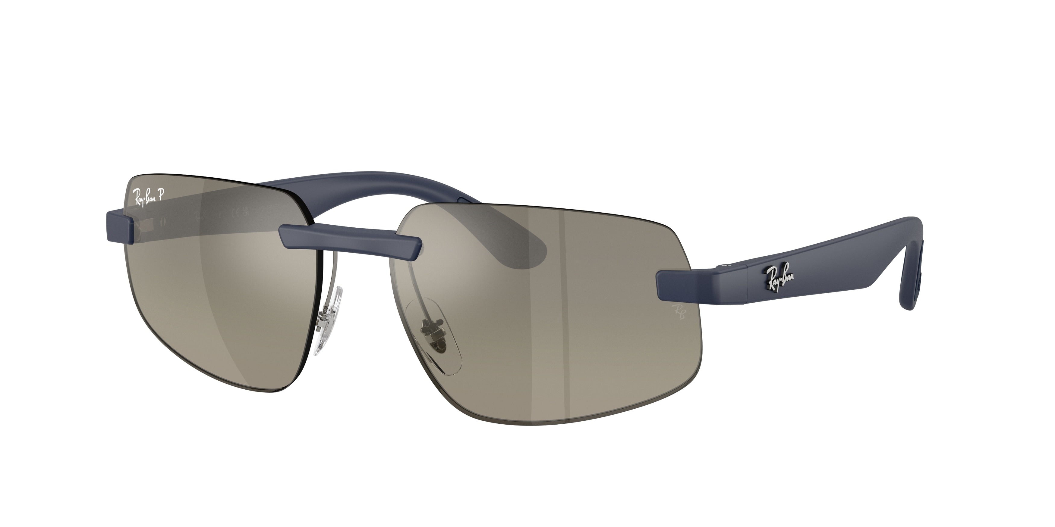 Ray-Ban RB4475CH Sunglasses - Sand Dark Blue / Grey gradient polarised+