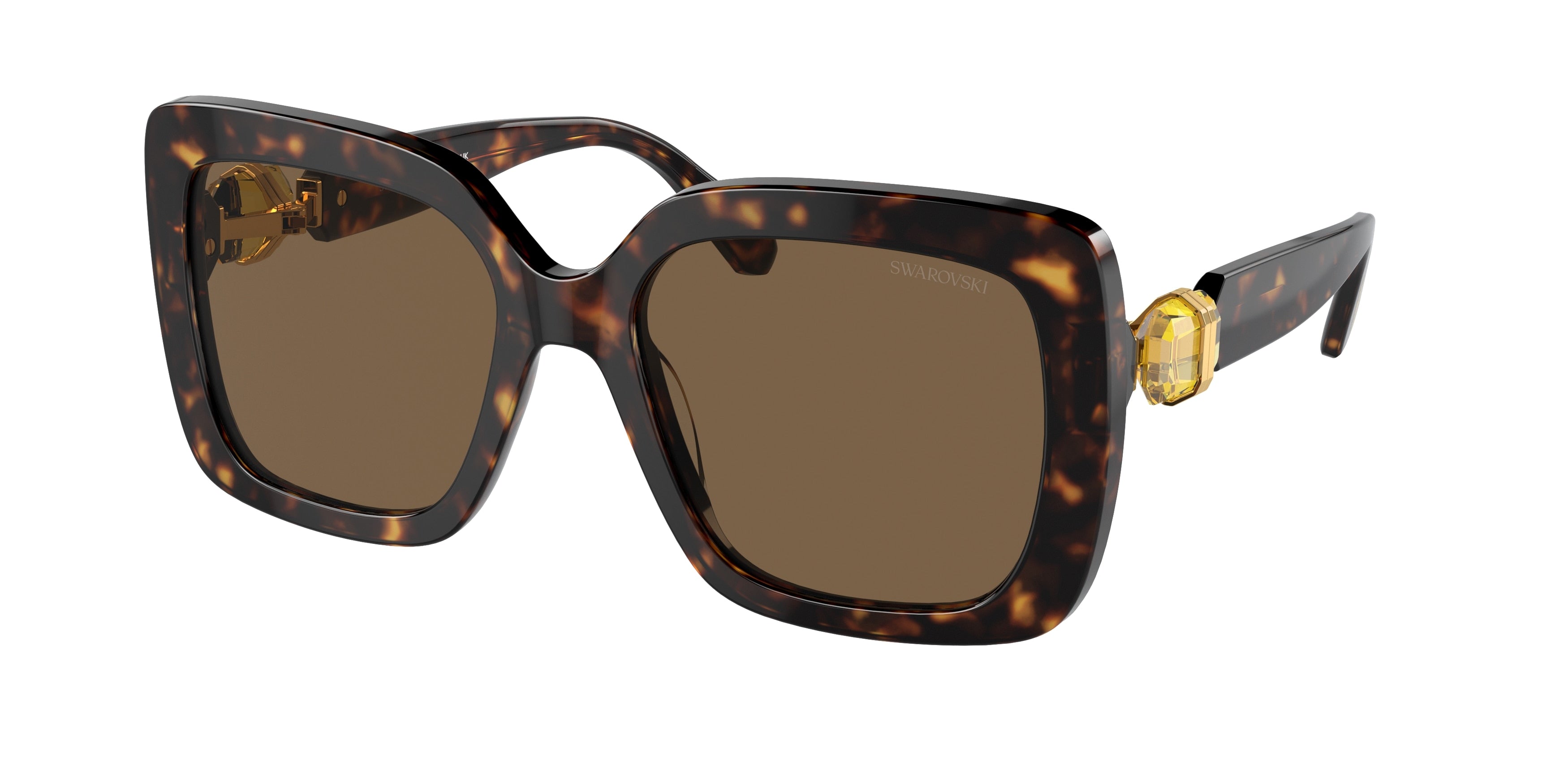 Swarovski SK6001 Sunglasses - Havana / Dark brown