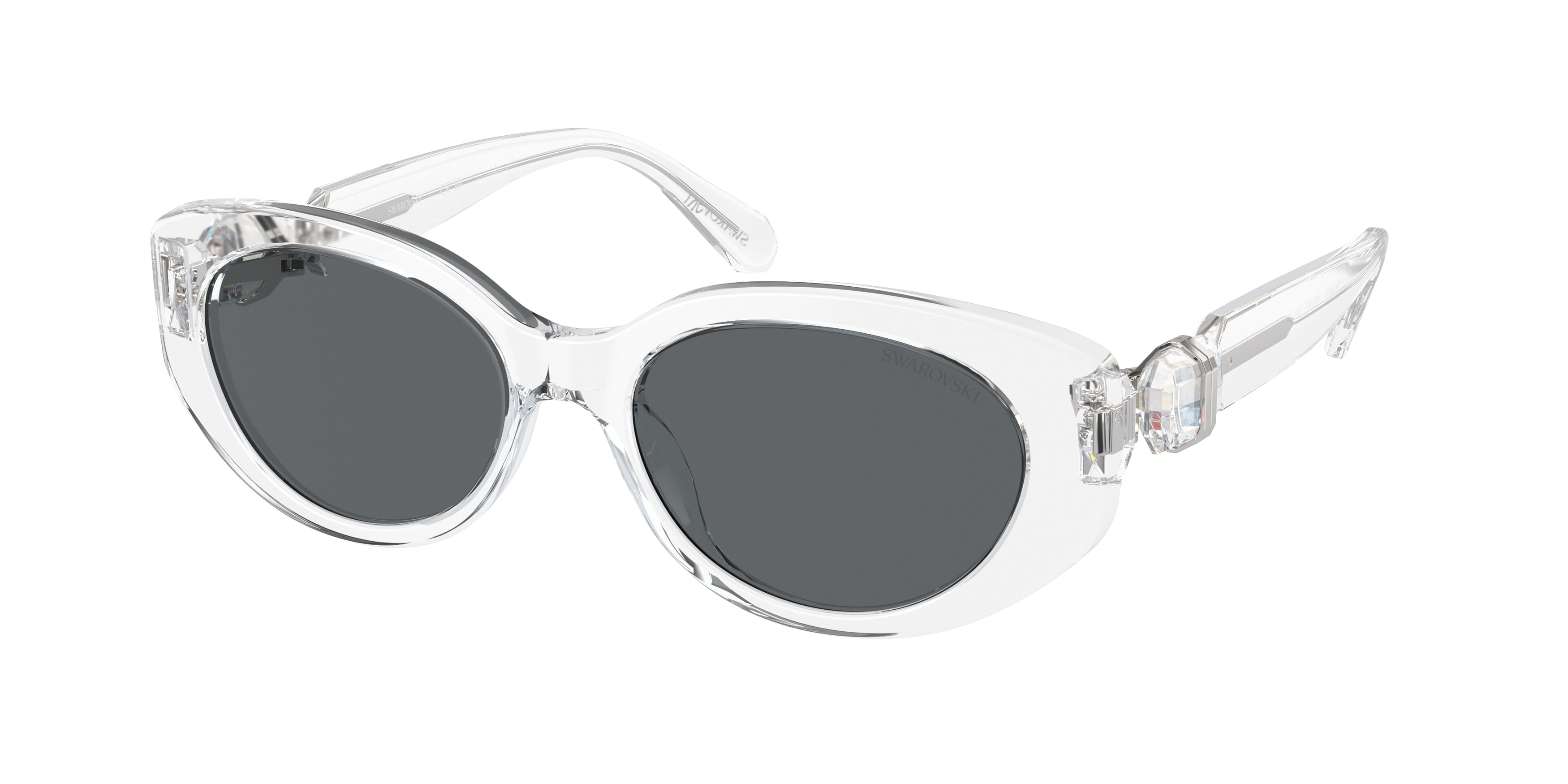 Swarovski SK6002 Sunglasses - Transparent Crystal / Dark grey
