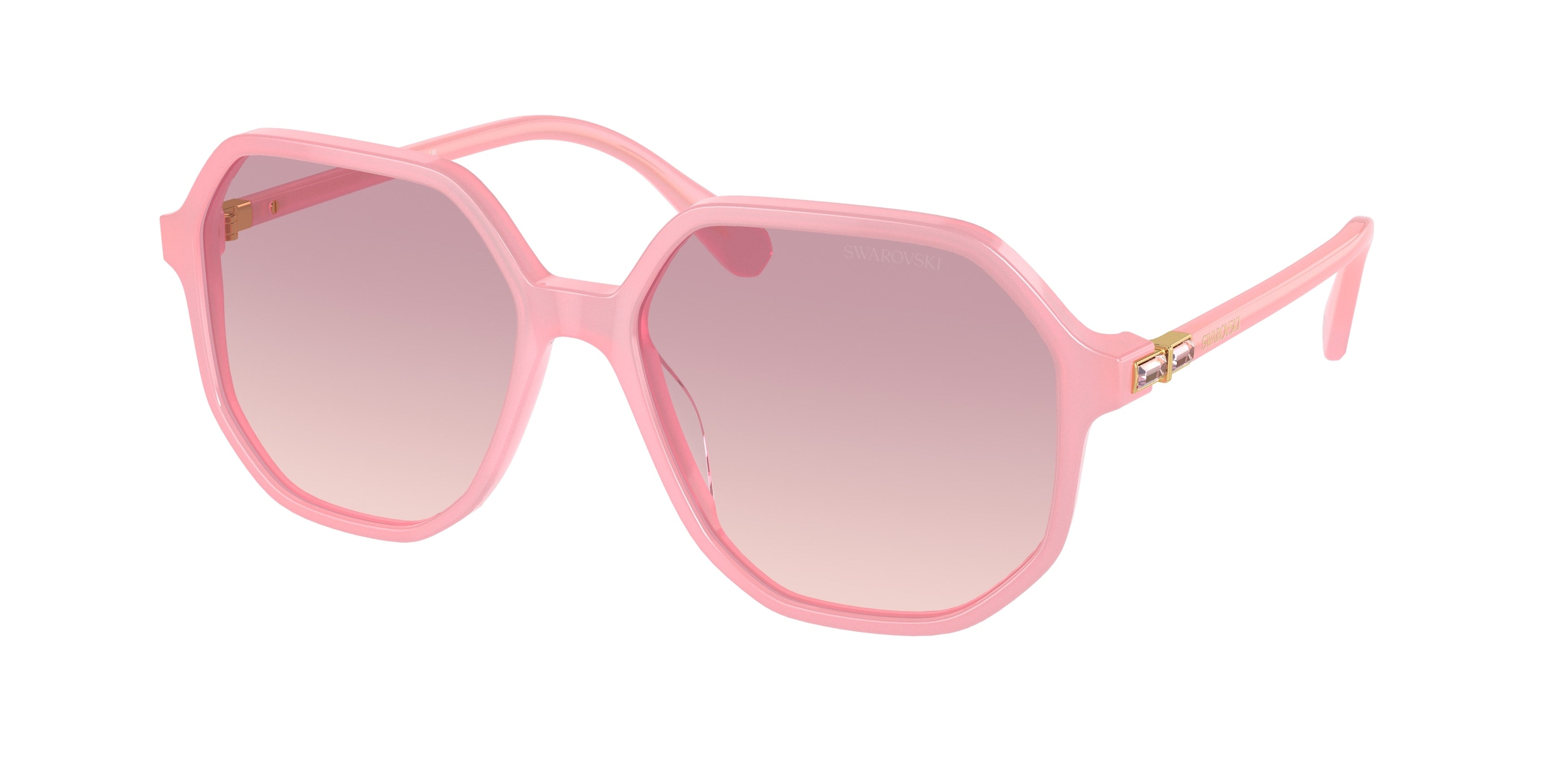 Swarovski SK6003 Sunglasses - Opaline Pink / Brown gradient violet