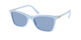 Clear Blue / Light blue mirror silver int