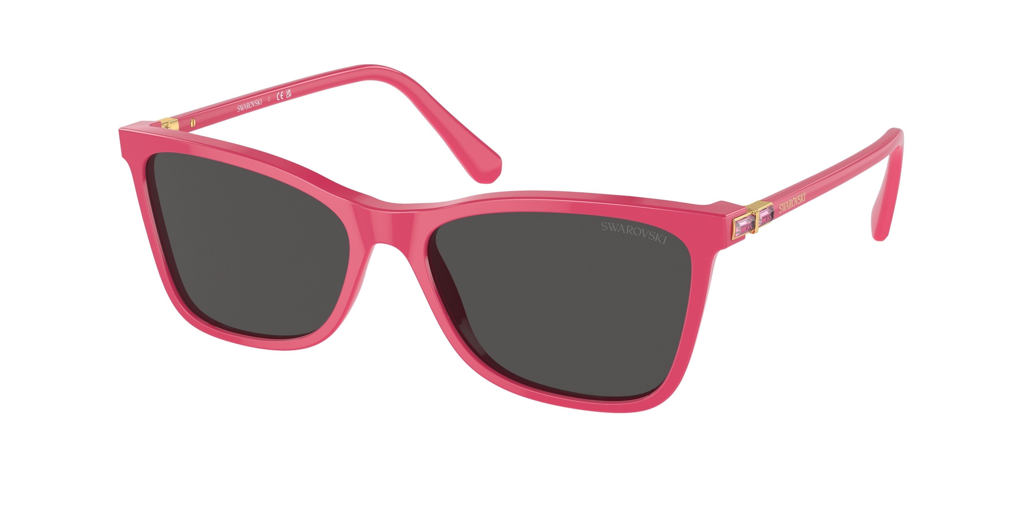 Swarovski SK6004 Sunglasses - Fucsia / Dark grey