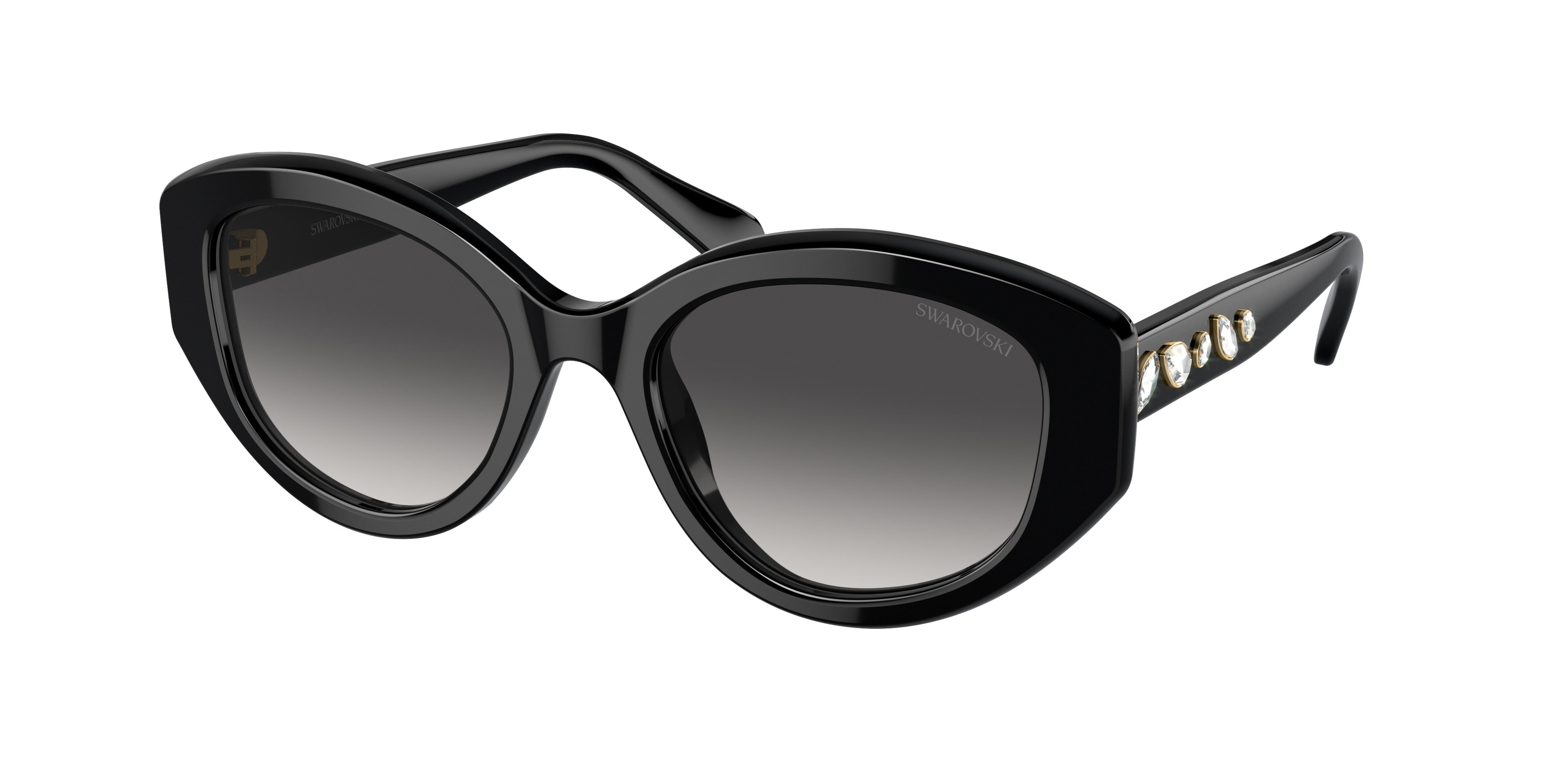 Swarovski SK6005 Sunglasses - Black / Grey gradient