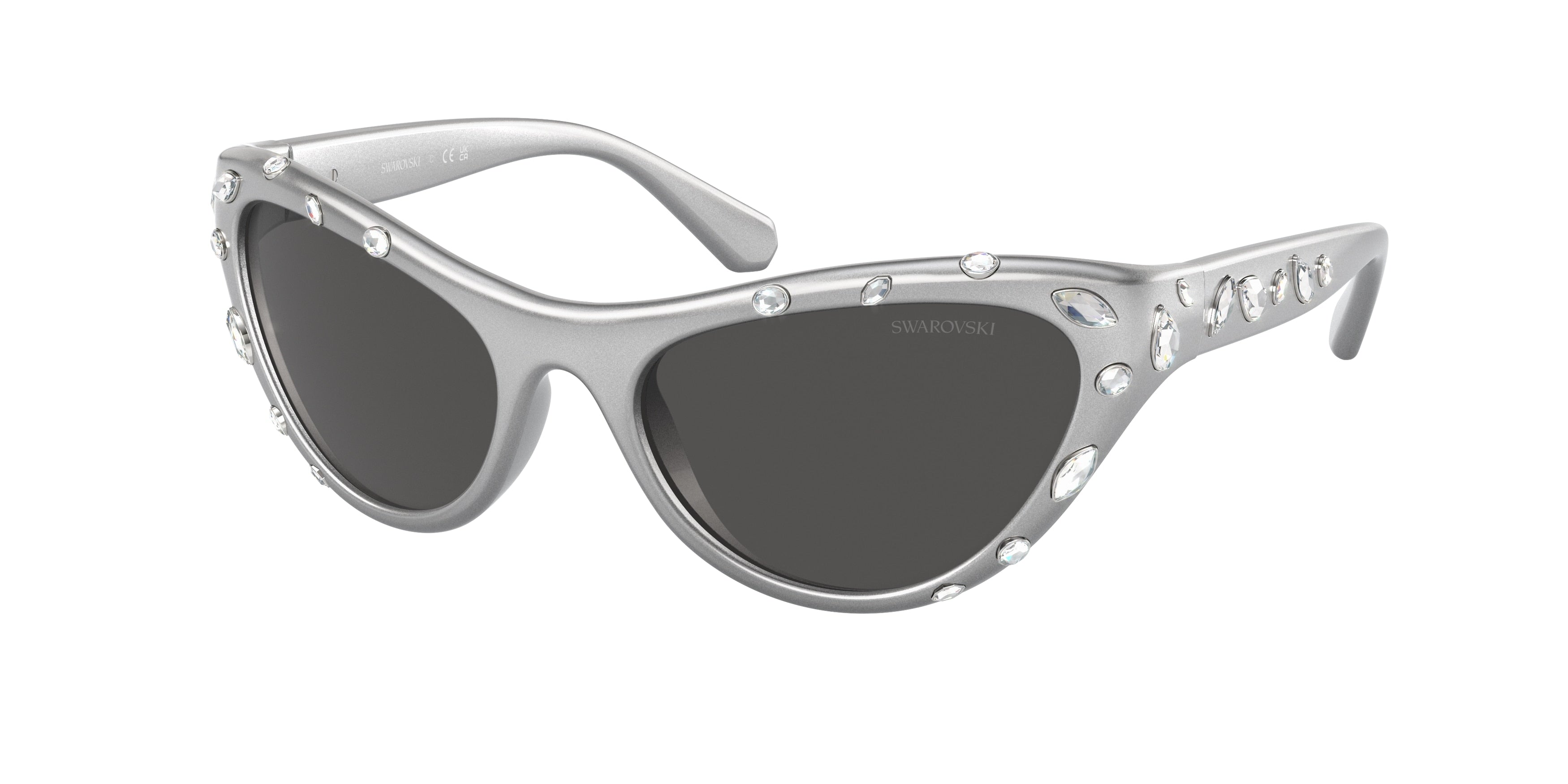 Swarovski SK6007 Sunglasses - Metallic Grey / Dark grey
