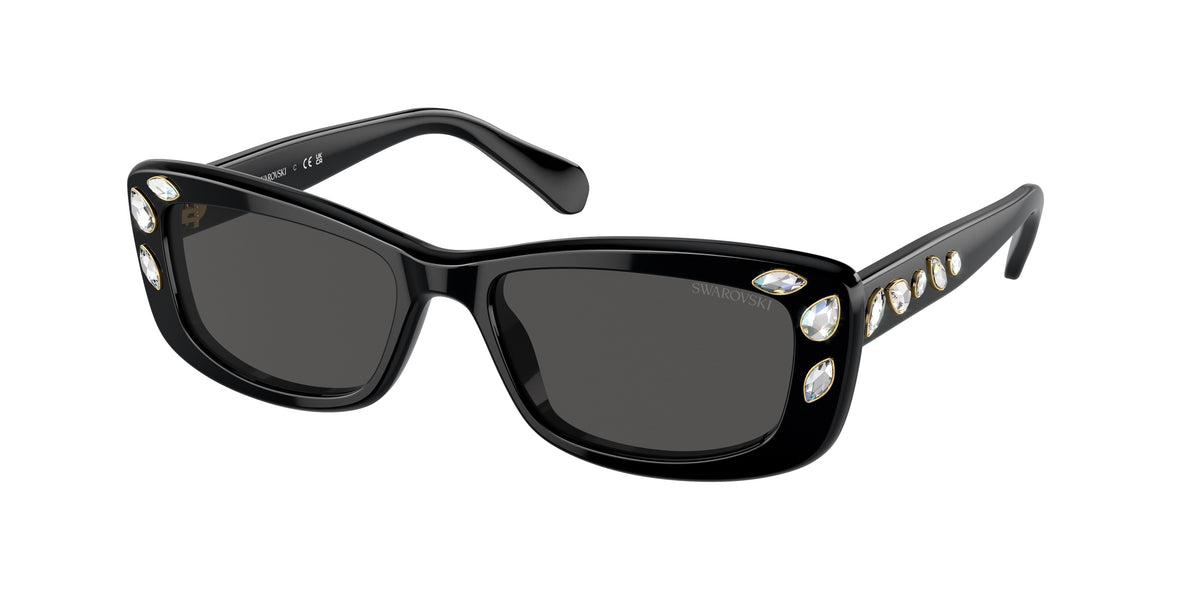 Swarovski SK6008 Sunglasses - Black / Dark grey