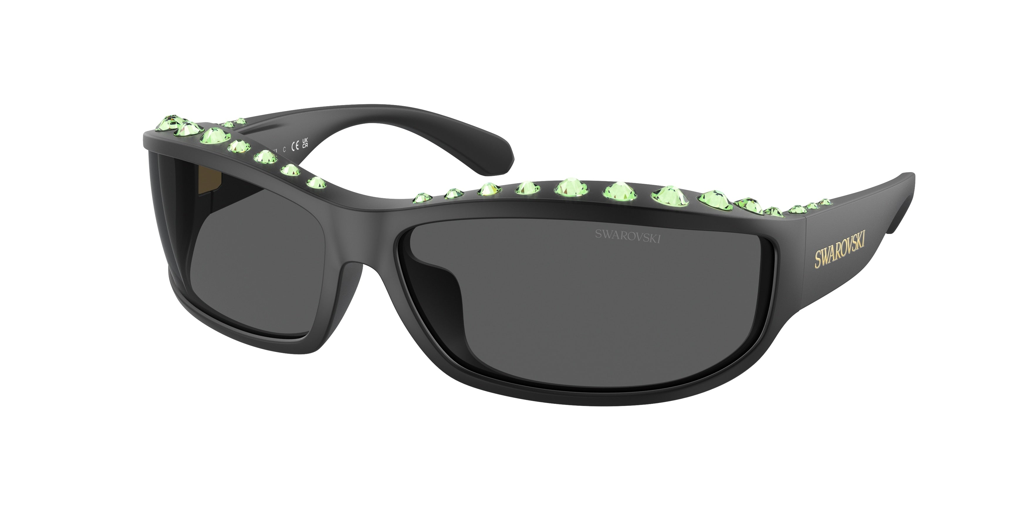 Swarovski SK6009 Sunglasses - Matte Black / Dark grey