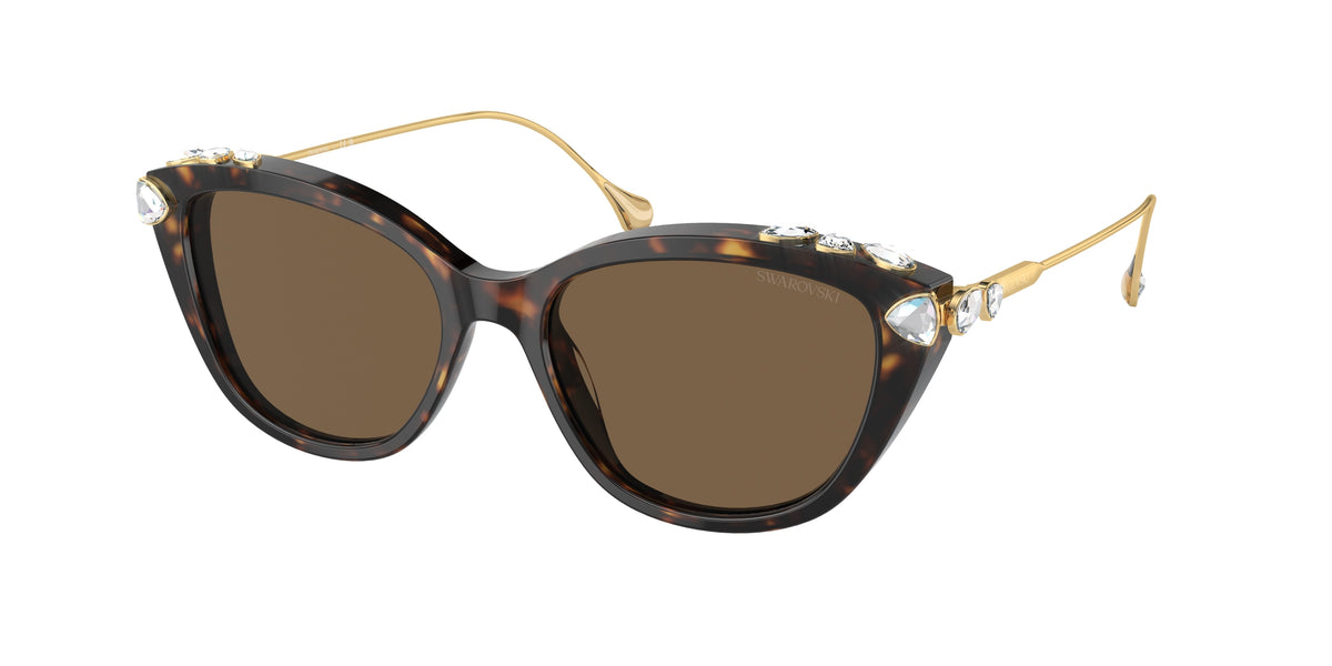 Swarovski SK6010 Sunglasses - Havana / Dark brown