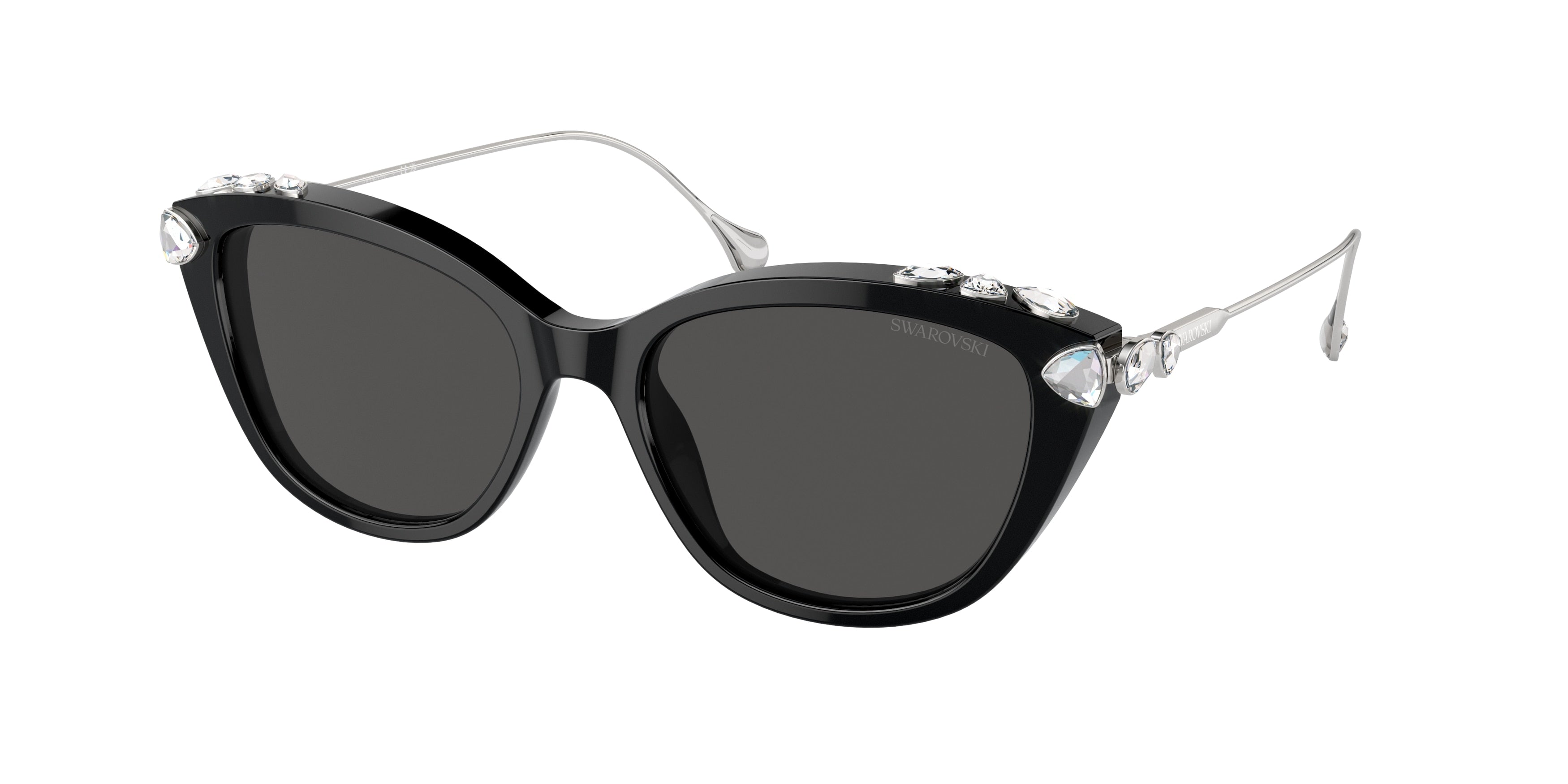Swarovski SK6010 Sunglasses - Black / Dark grey