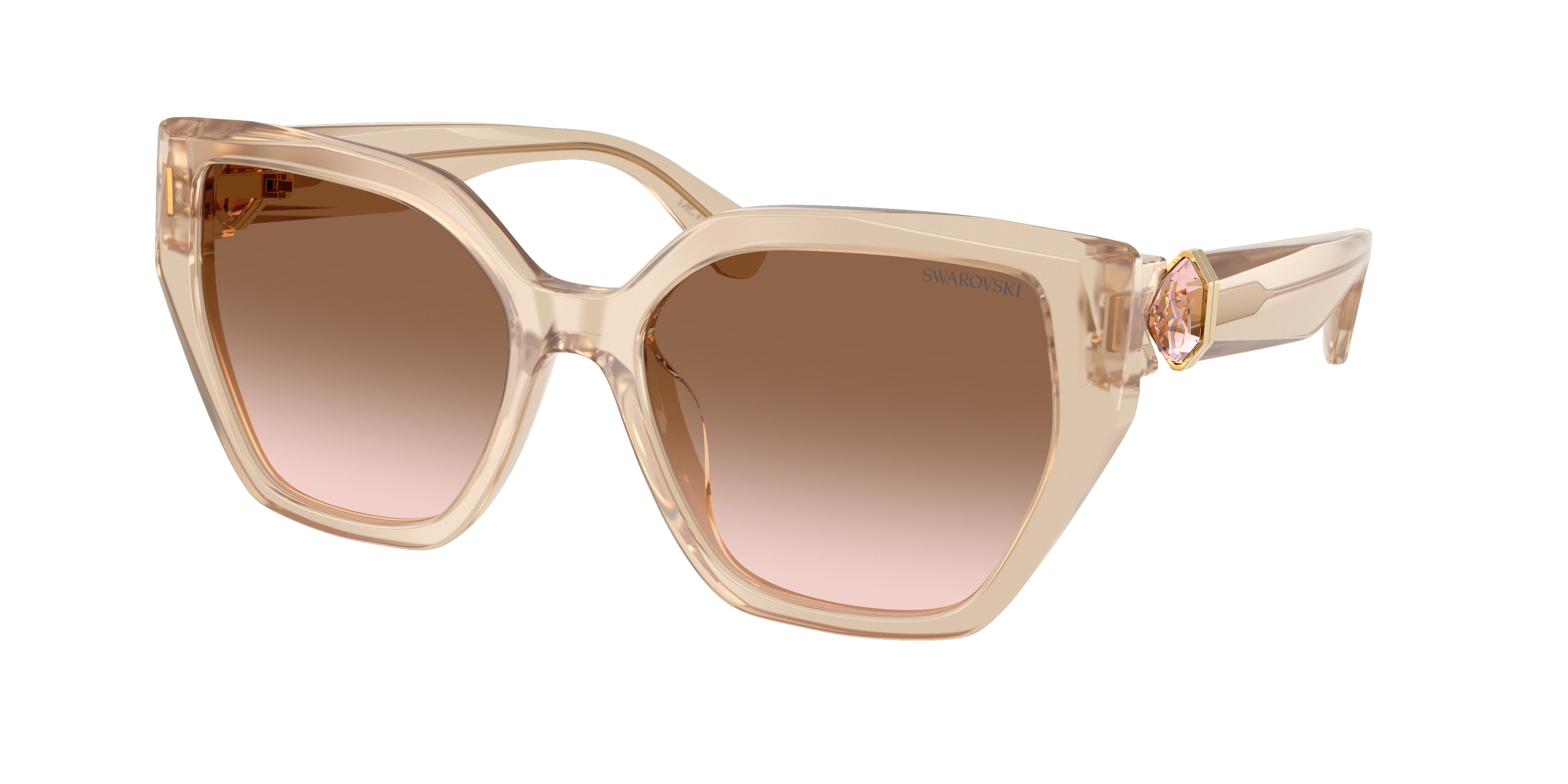 Swarovski SK6044U Sunglasses - Milky Beige / Gradient brown