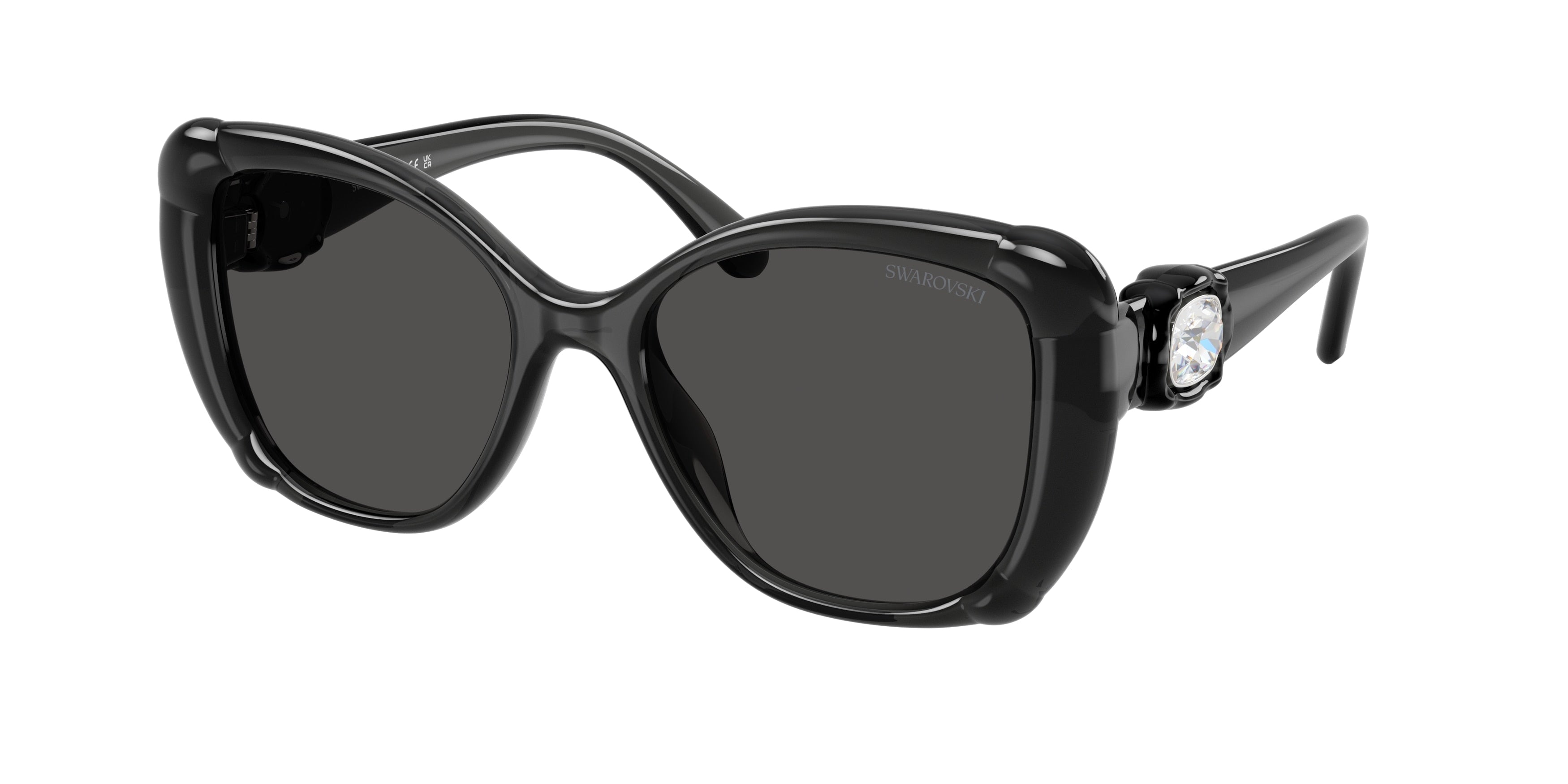 Swarovski SK6051U Sunglasses - Dark Grey / Dark grey