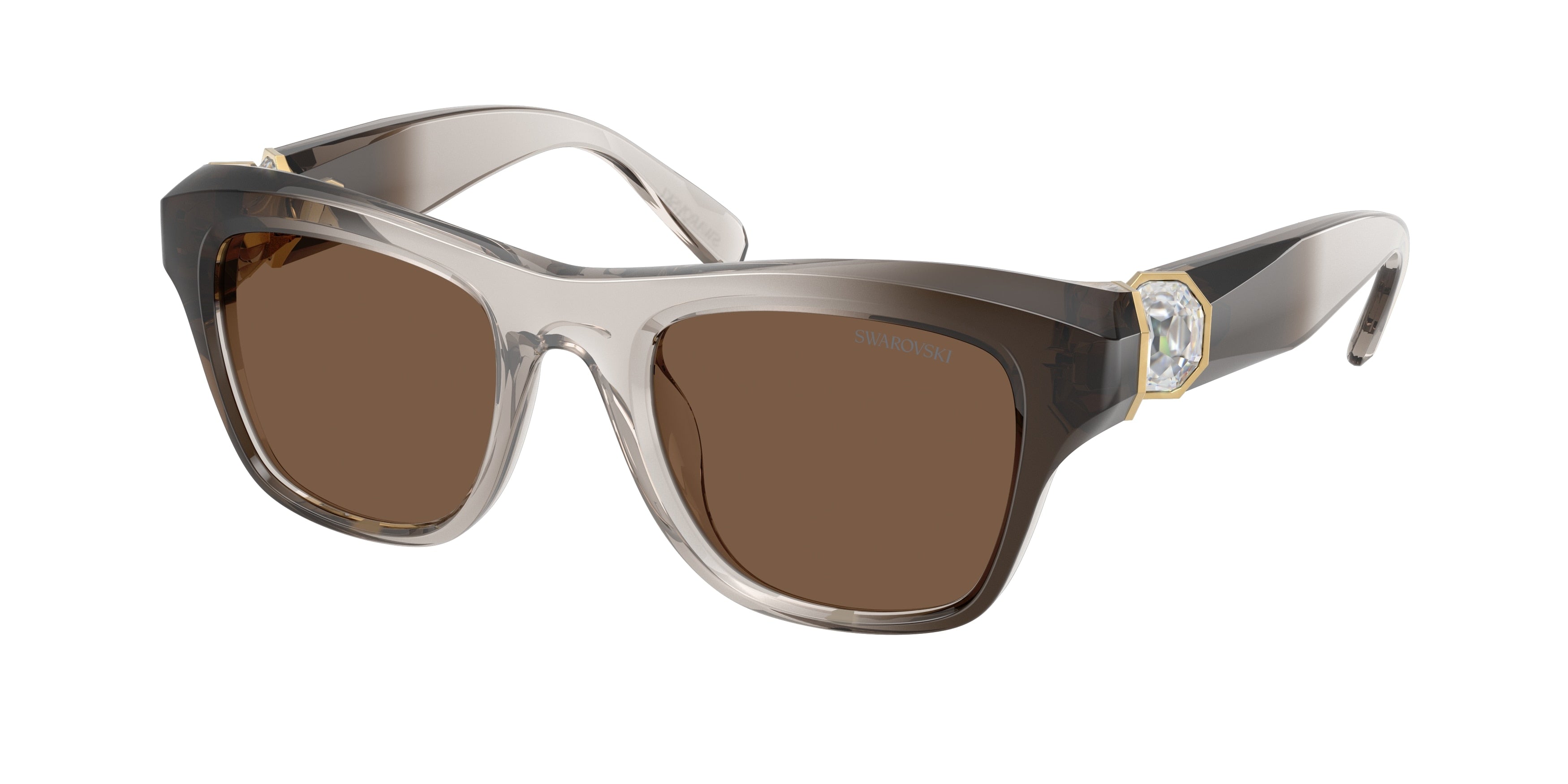 Swarovski SK6056U Sunglasses - Gradient Beige / Dark brown