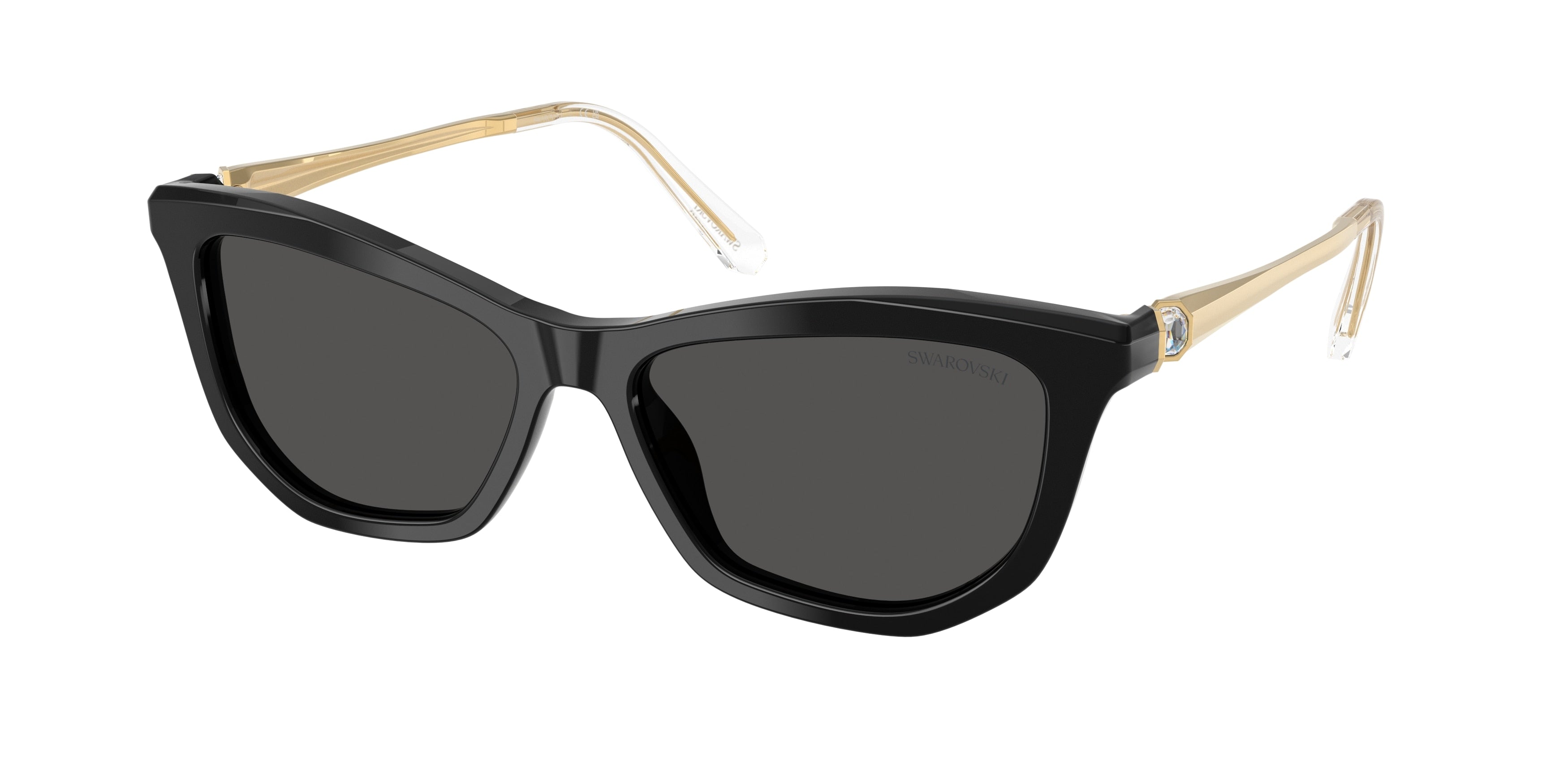 Swarovski SK6057 Sunglasses - Black / Dark grey