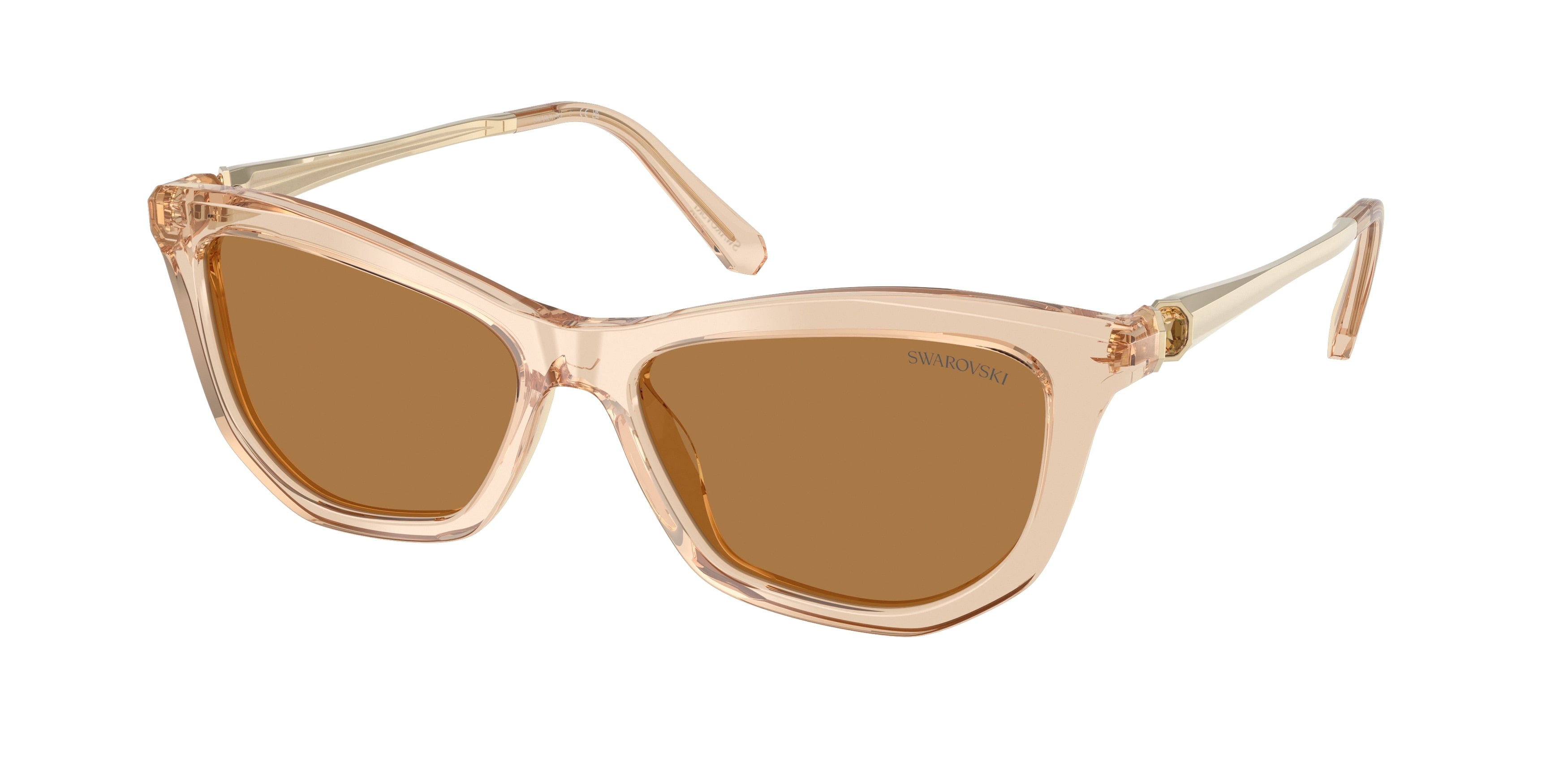 Swarovski SK6057 Sunglasses - Transparent Beige / Bronze