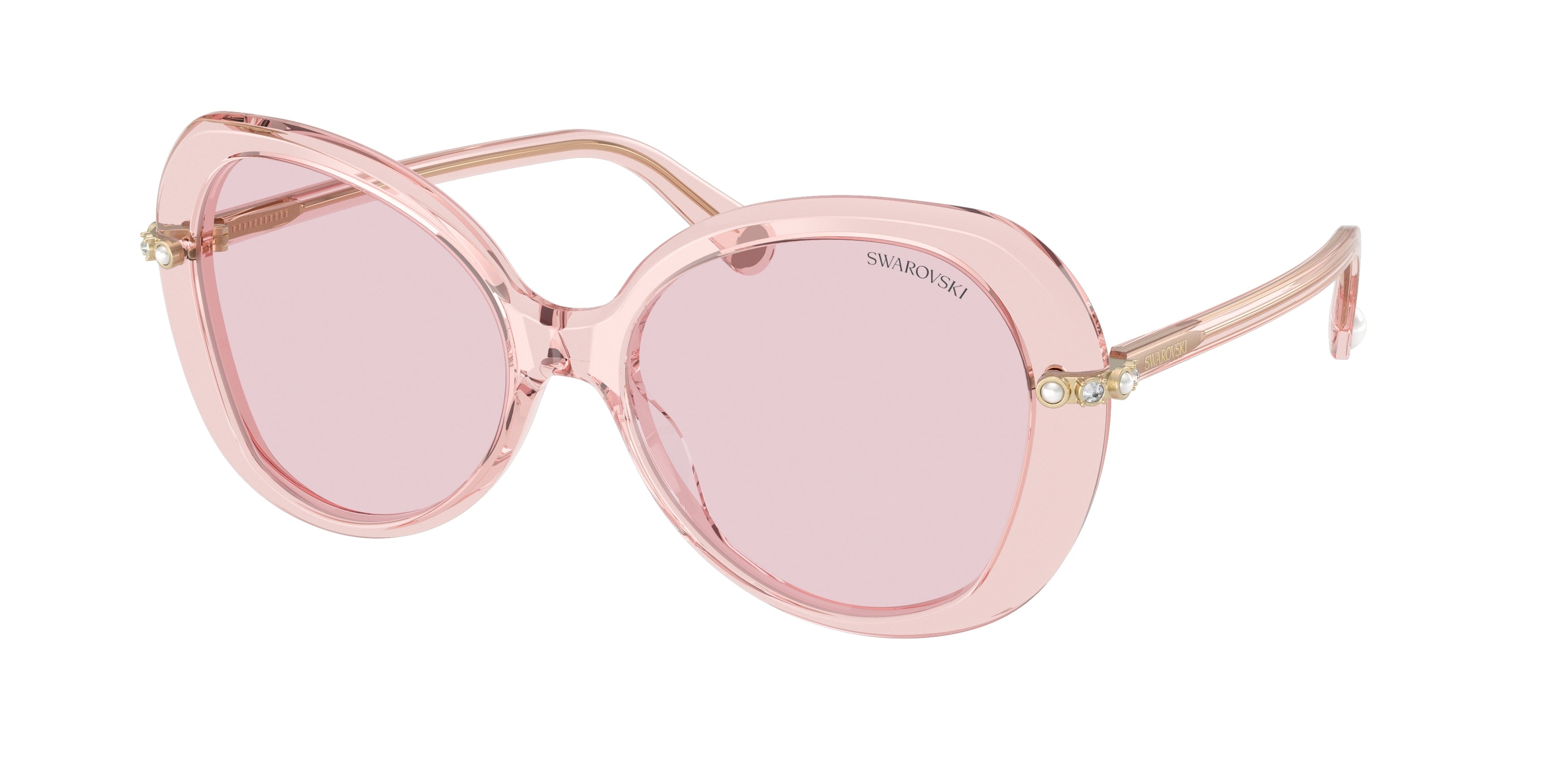 Swarovski SK6059 Sunglasses - Transparent Pink / Pink