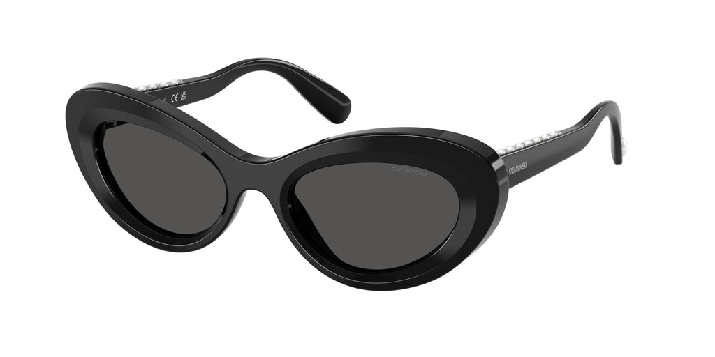 Swarovski SK6061U Sunglasses - Black / Dark grey