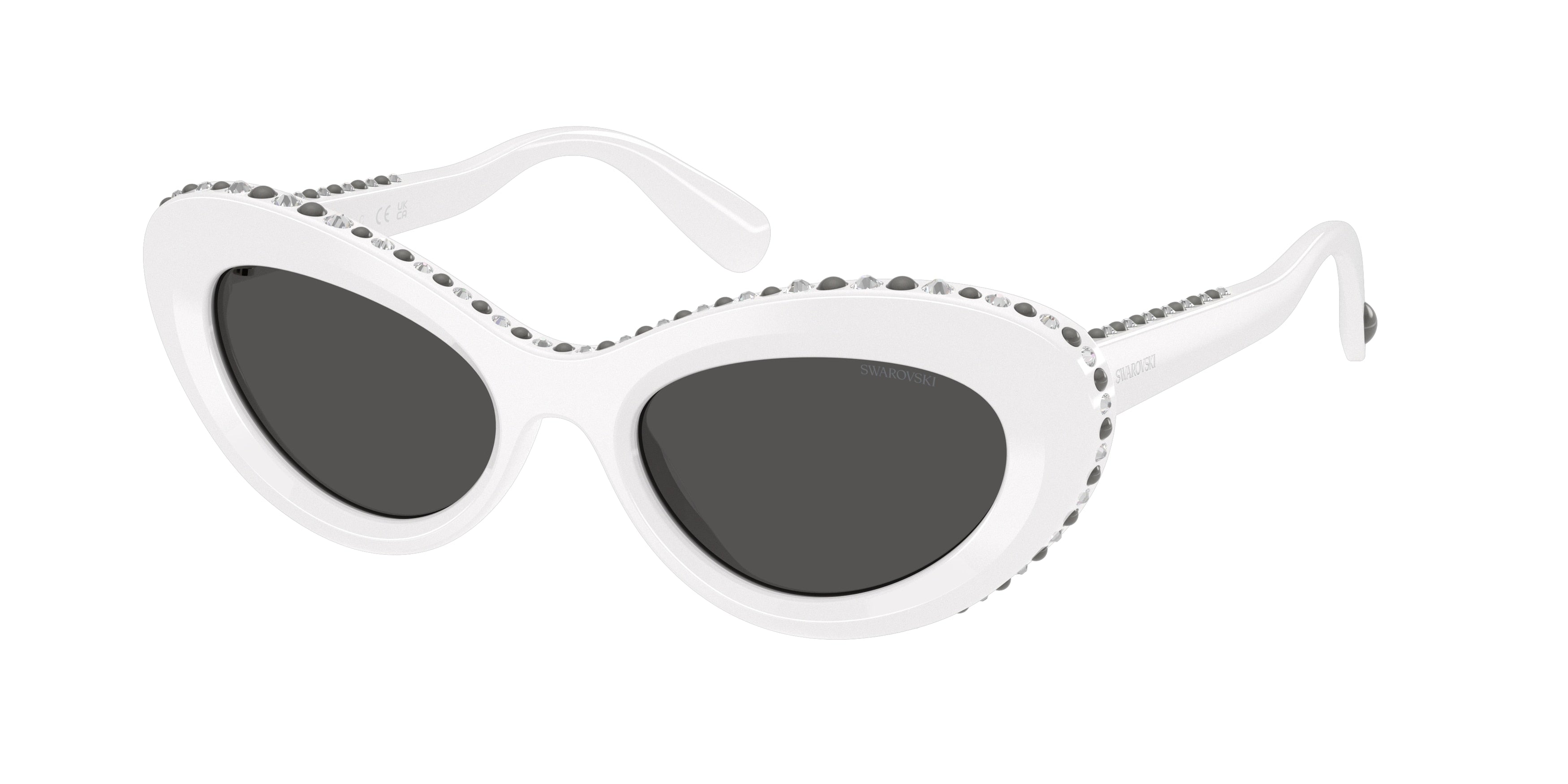Swarovski SK6061U Sunglasses - White / Dark grey