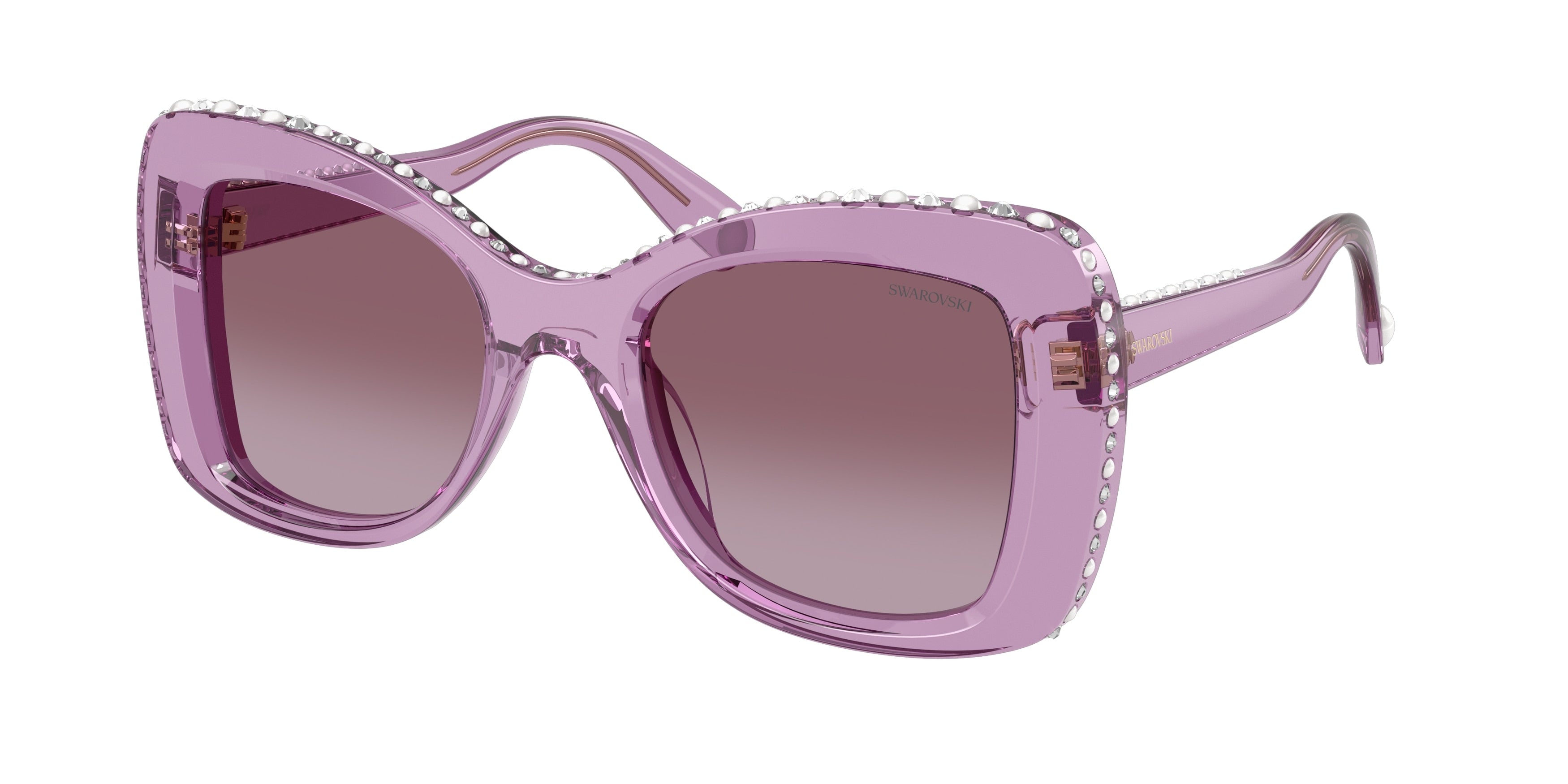 Swarovski SK6062U Sunglasses - Transparent Amethyst / Violet gradient