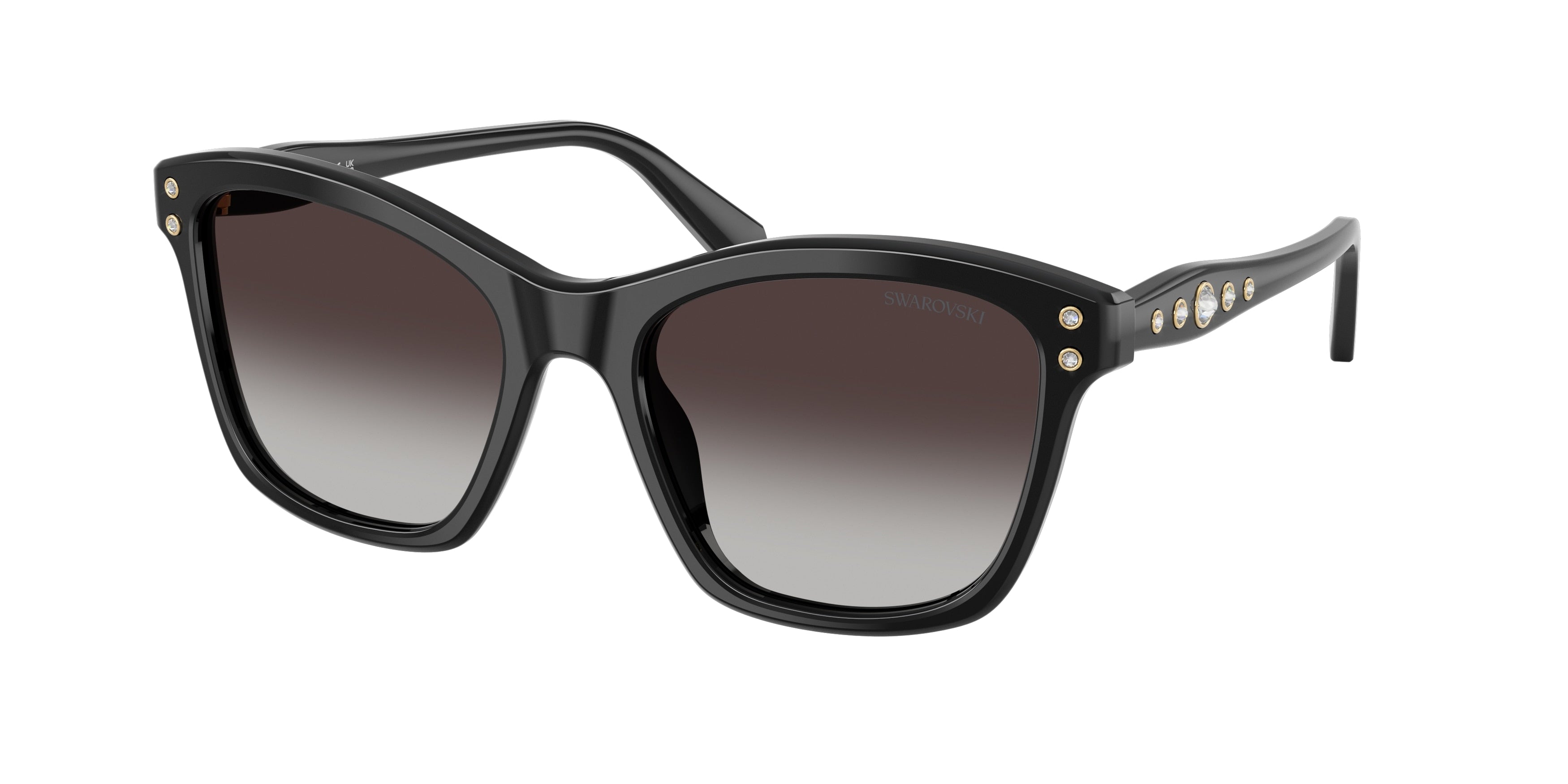 Swarovski SK6063F Sunglasses - Black / Gradient grey