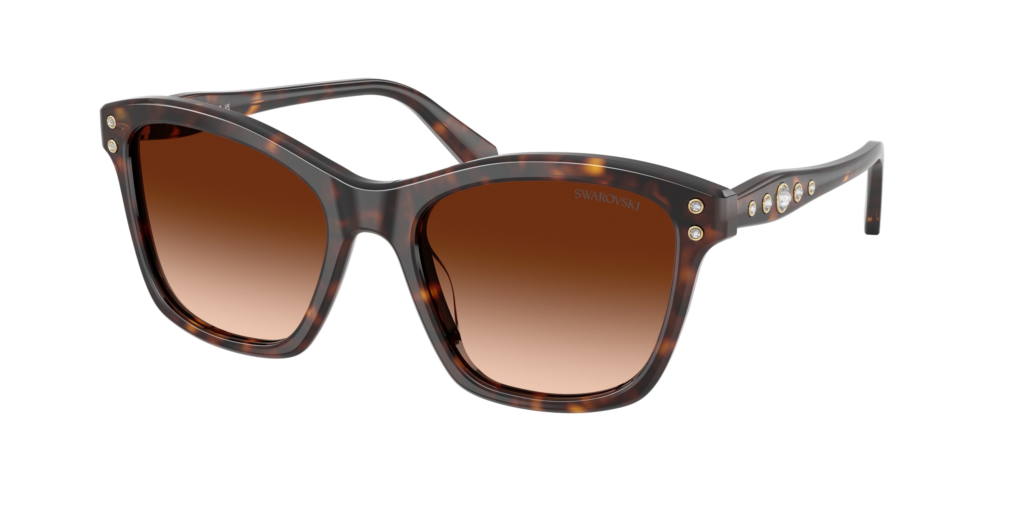 Swarovski SK6063 Sunglasses - Havana / Gradient brown