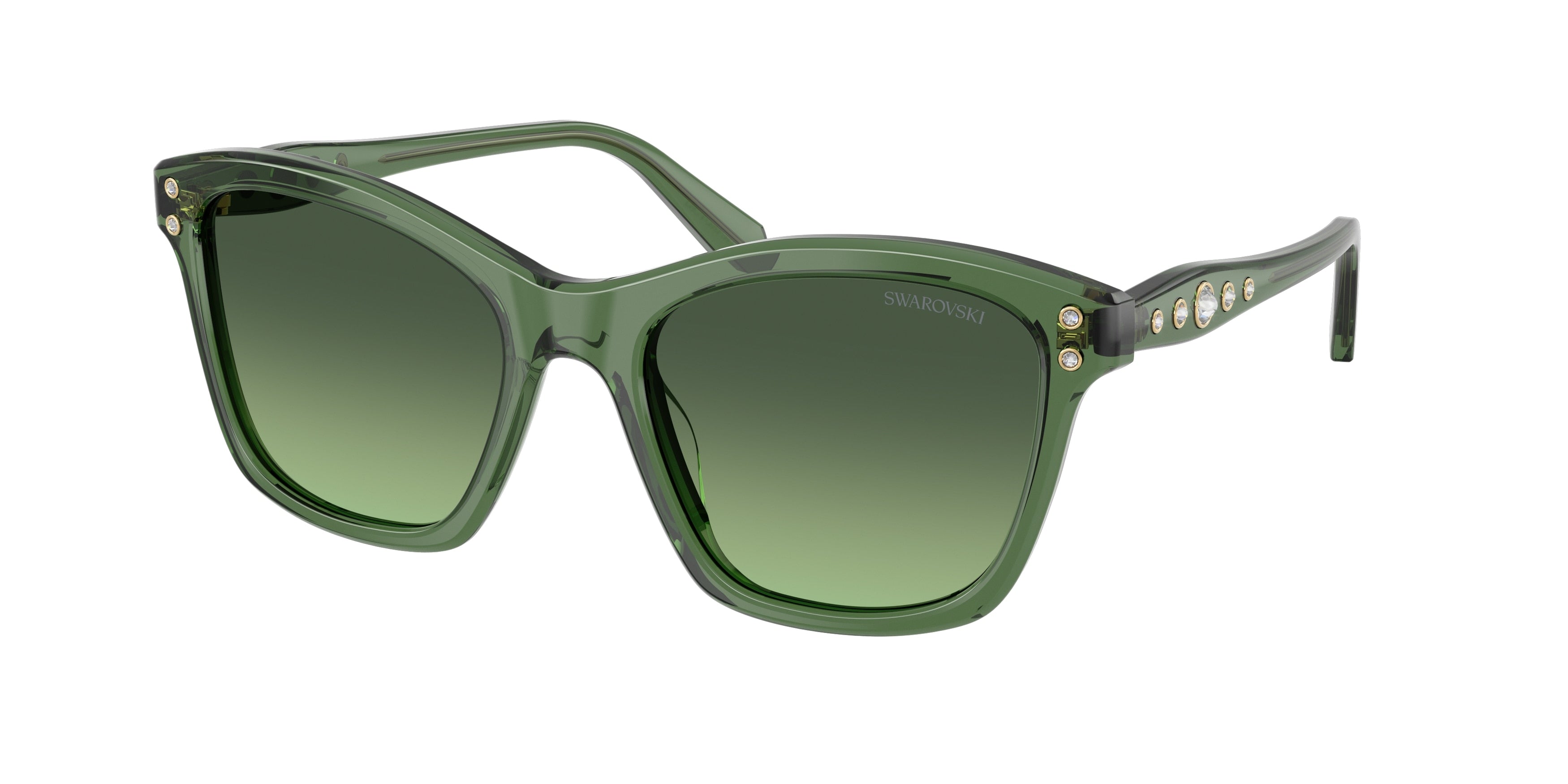 Swarovski SK6063 Sunglasses - Transparent Green / Gradient green