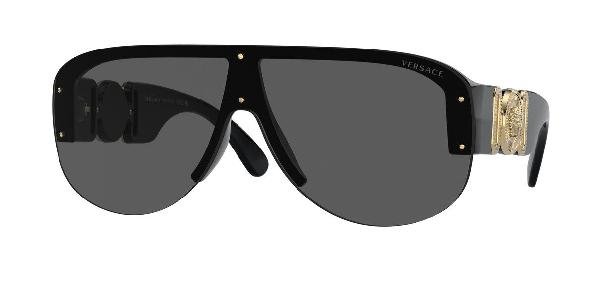 Versace VE4391 Shield Sunglasses GB1/87 / 48
