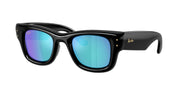 Black / Light green mirror blue