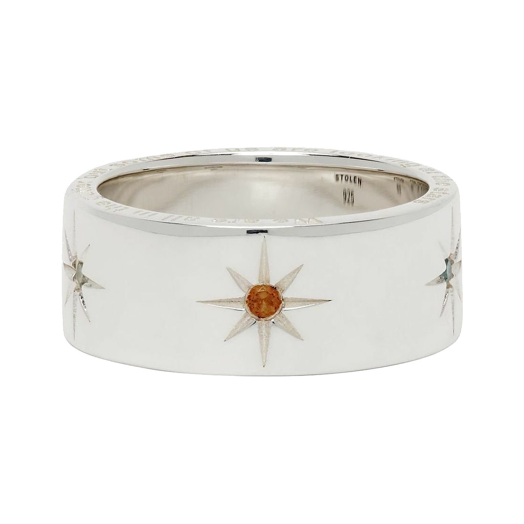 STOLEN GIRLFRIENDS CLUB | Band Of Lucky Stars Ring - jewellery product photo on white background