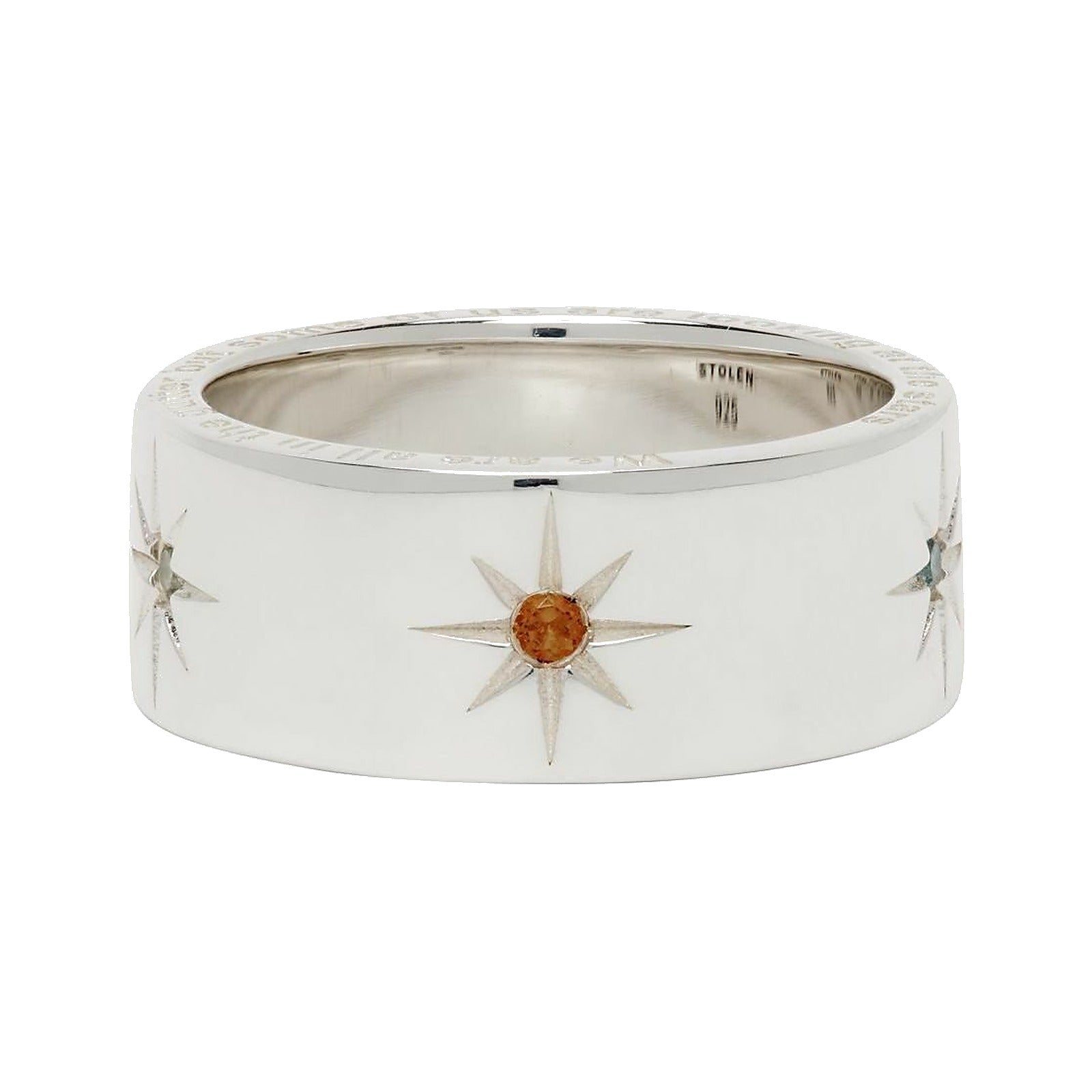 STOLEN GIRLFRIENDS CLUB | Band Of Lucky Stars Ring - jewellery product photo on white background