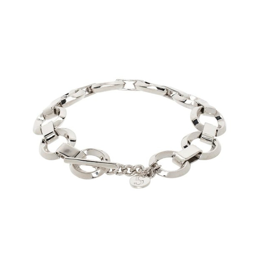 Stolen Girlfriend Club Silver Chandler Chain Bracelet - product photo on white background