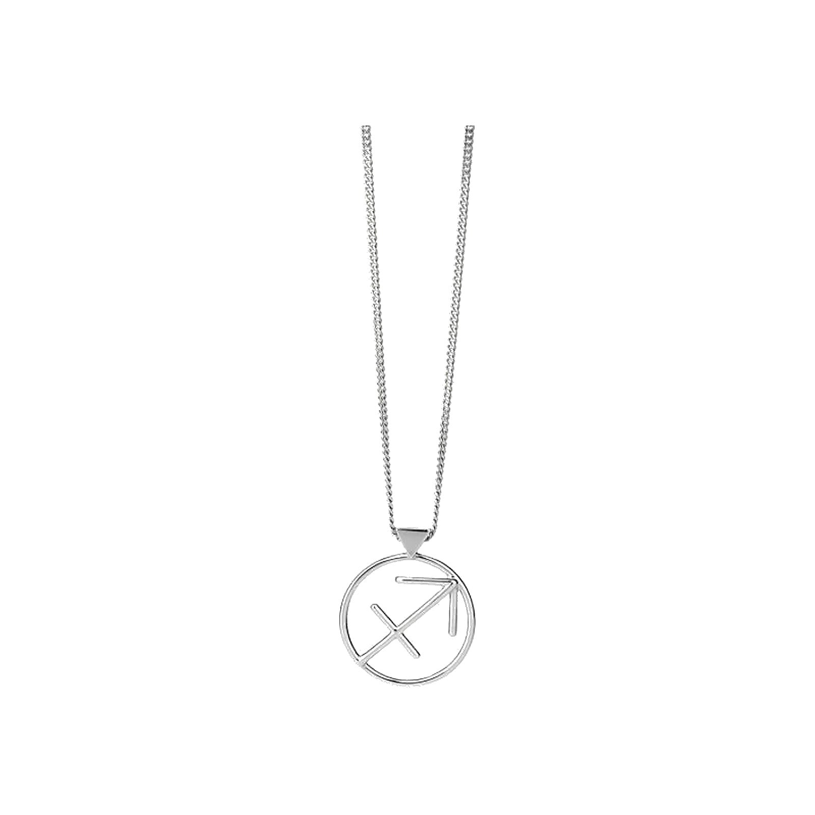 Karen Walker SAGITTARIUS NECKLACE SILVER - product photo on white background