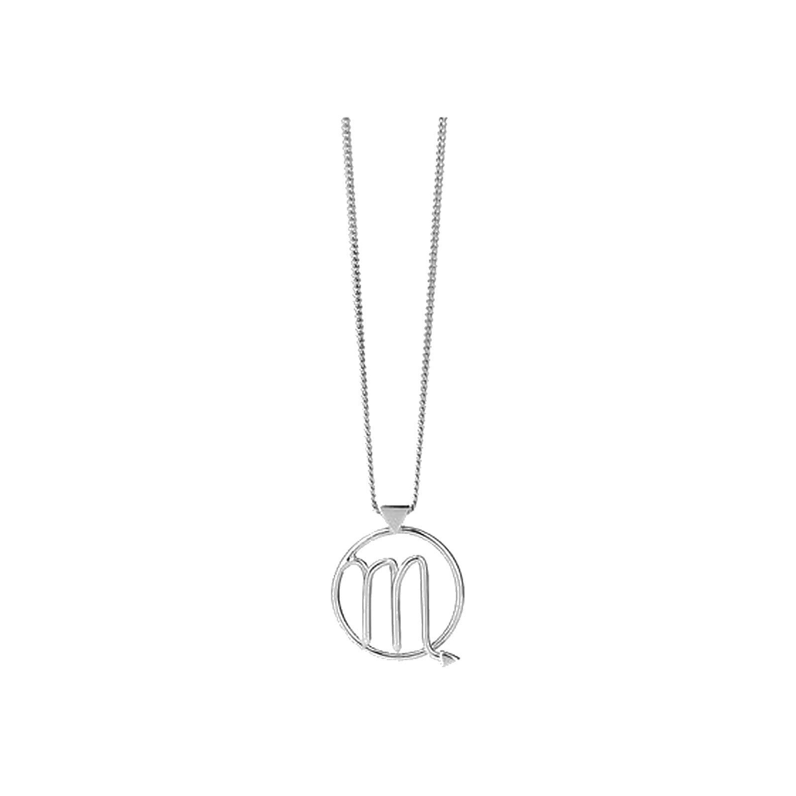 Karen Walker SCORPIO NECKLACE SILVER - product photo on white background