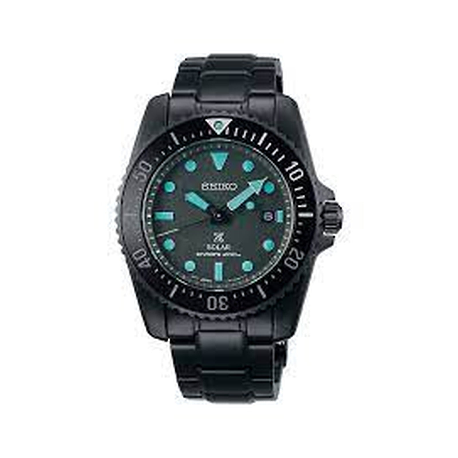 SNE587P1 Seiko Prospex Solar Diver – Black Series Night Vision Limited Edition - product photo on white background