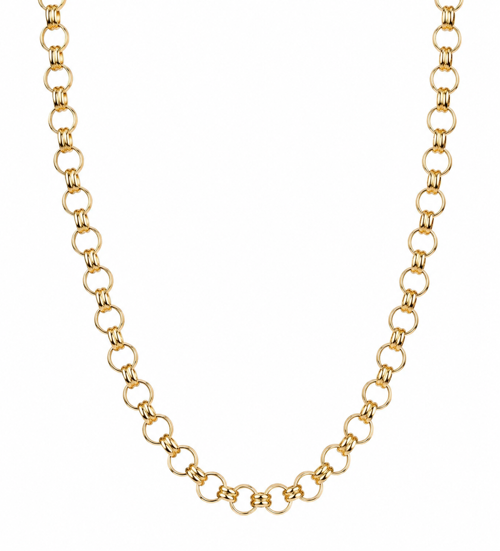 9ct Gold Belcher Chain 6.2mm 54cm