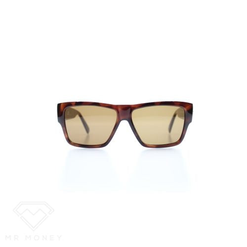 Vintage Gianni Versace "Plain Turtle Shell" Sunglasses