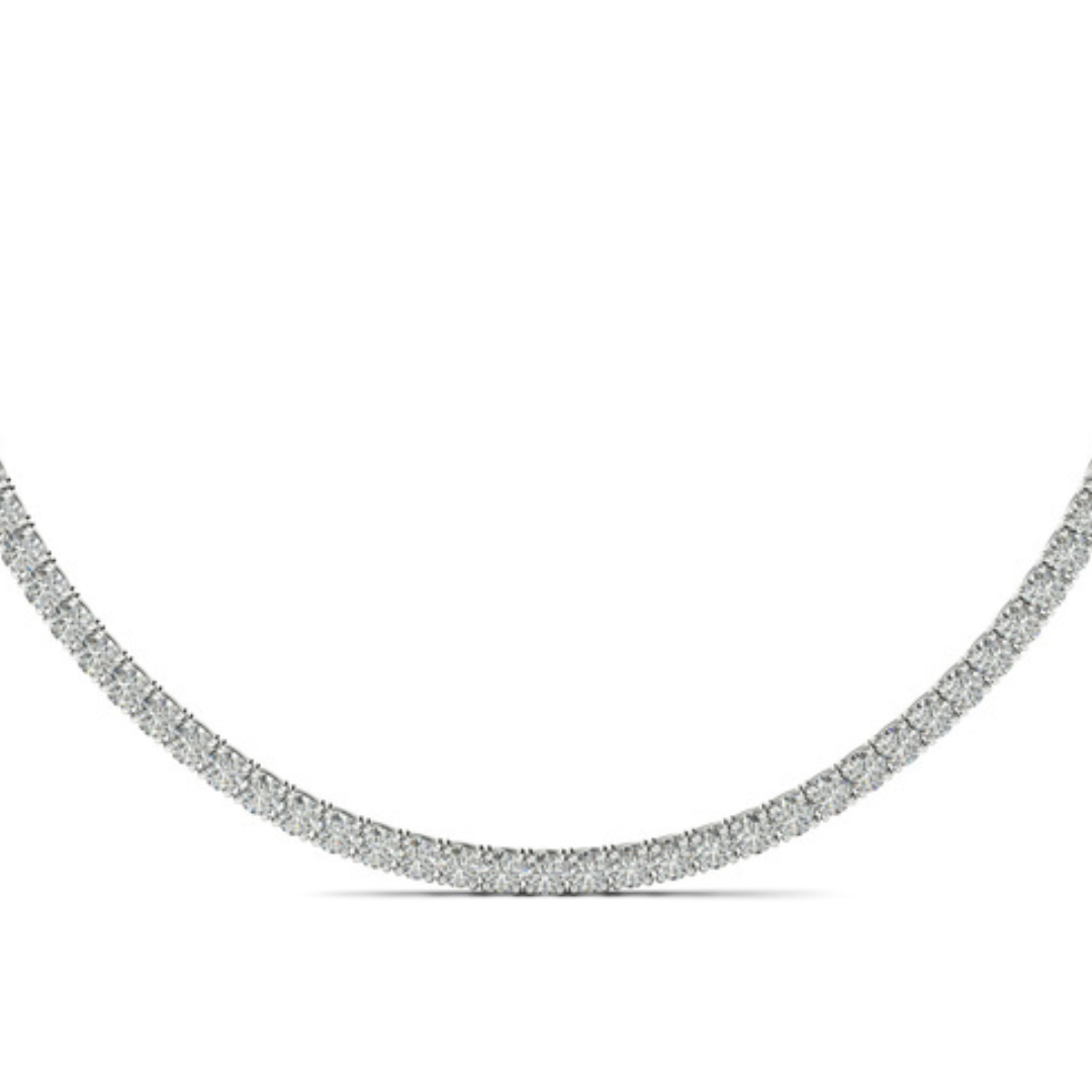 18ct White Gold Diamond Necklace