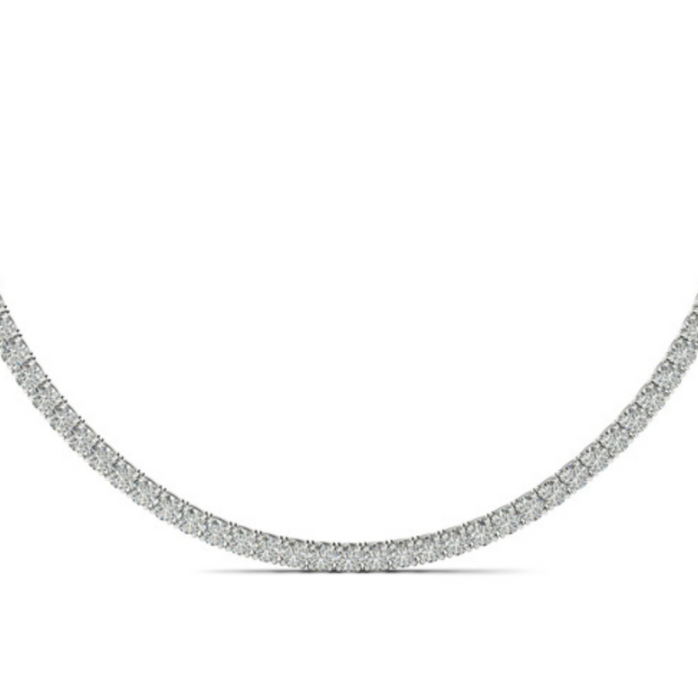 18ct White Gold Diamond Necklace