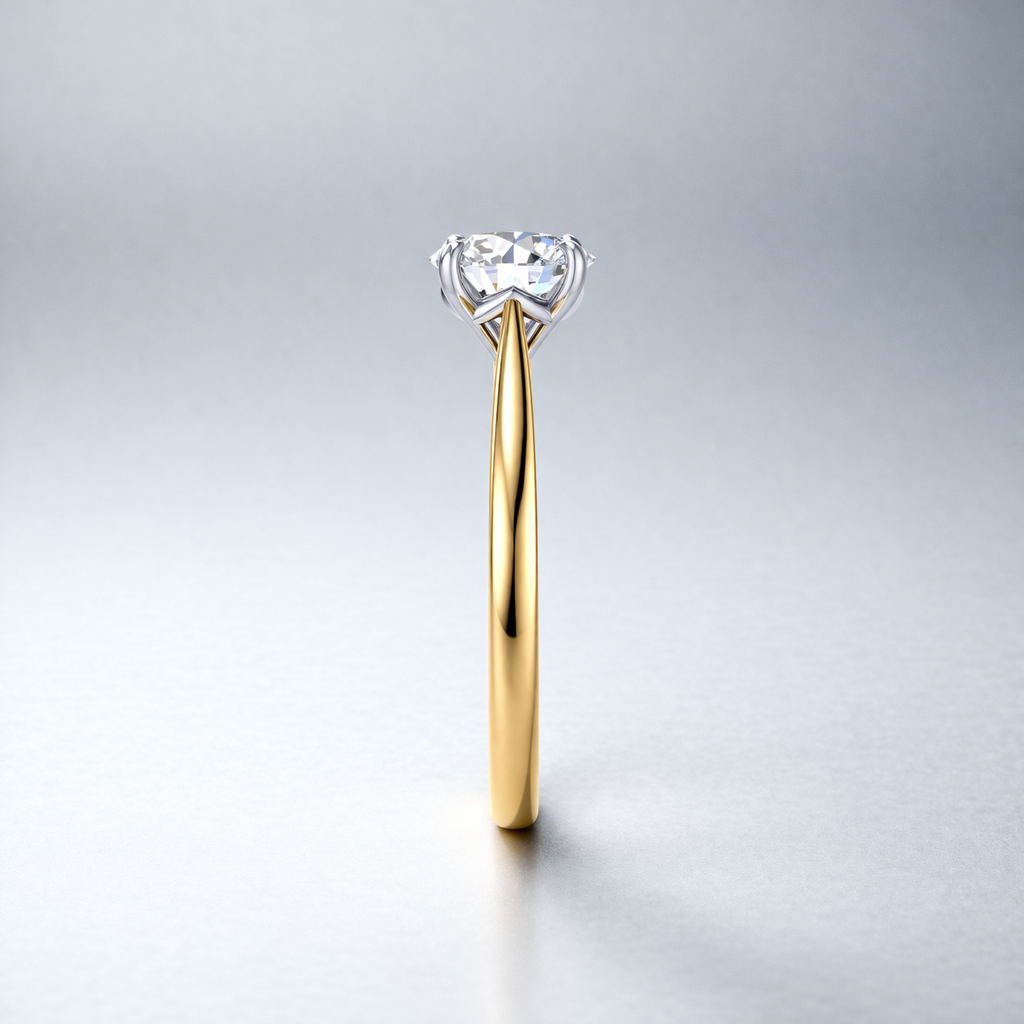 9ct Gold 1 Carat Solitaire Diamond Ring – Classic Engagement Style