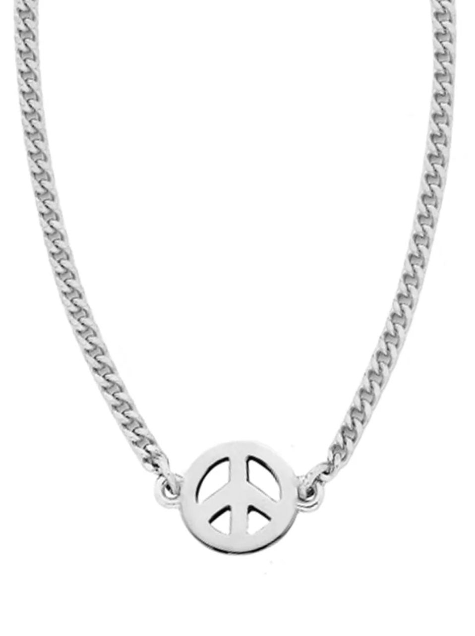 Karen Walker Mini Peace Necklace Silver
