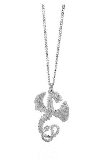 Karen Walker Dragon Pendant & Chain Silver