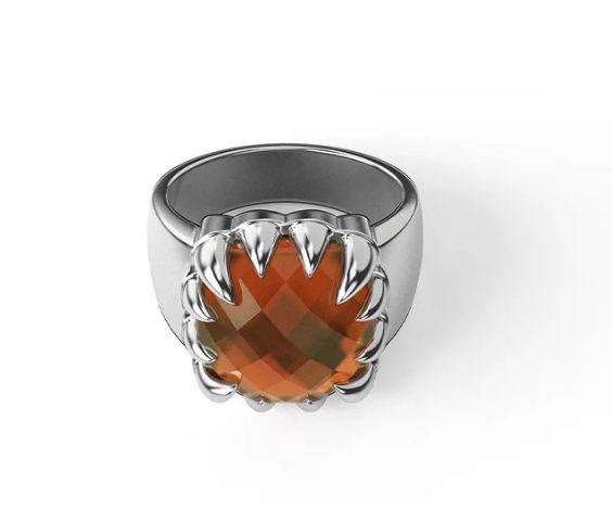 STOLEN GIRLFRIENDS CLUB | CLAW RING CITRINE - Q