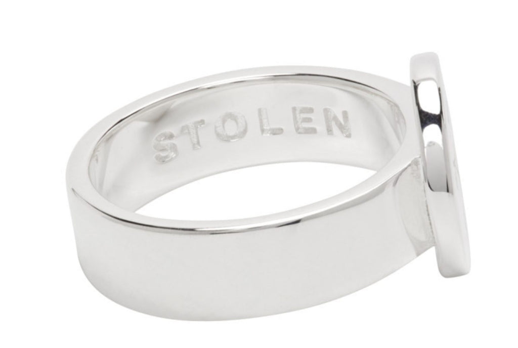 STOLEN GIRLFRIENDS CLUB | Silver S-Logo Cap Ring - Size N