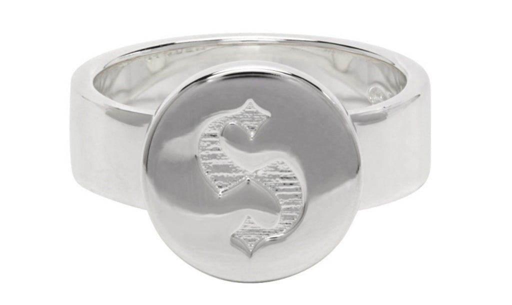 STOLEN GIRLFRIENDS CLUB | Silver S-Logo Cap Ring - Size N