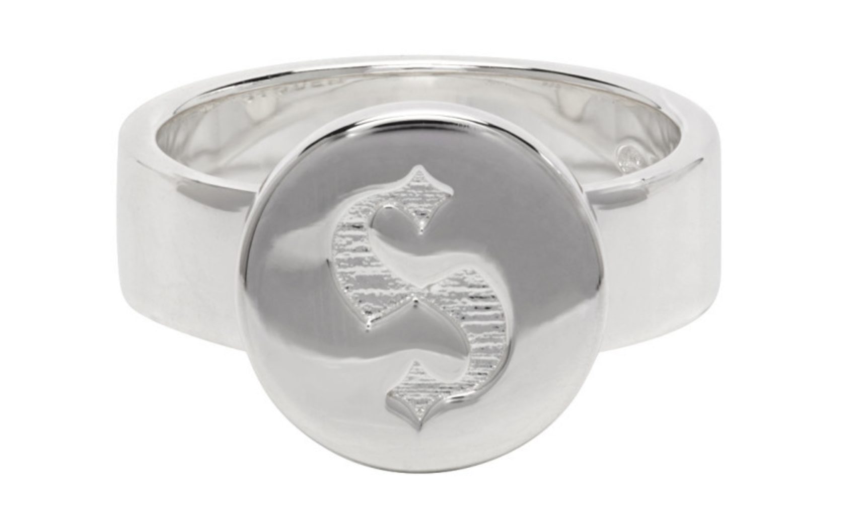 STOLEN GIRLFRIENDS CLUB | Silver S-Logo Cap Ring - Size N