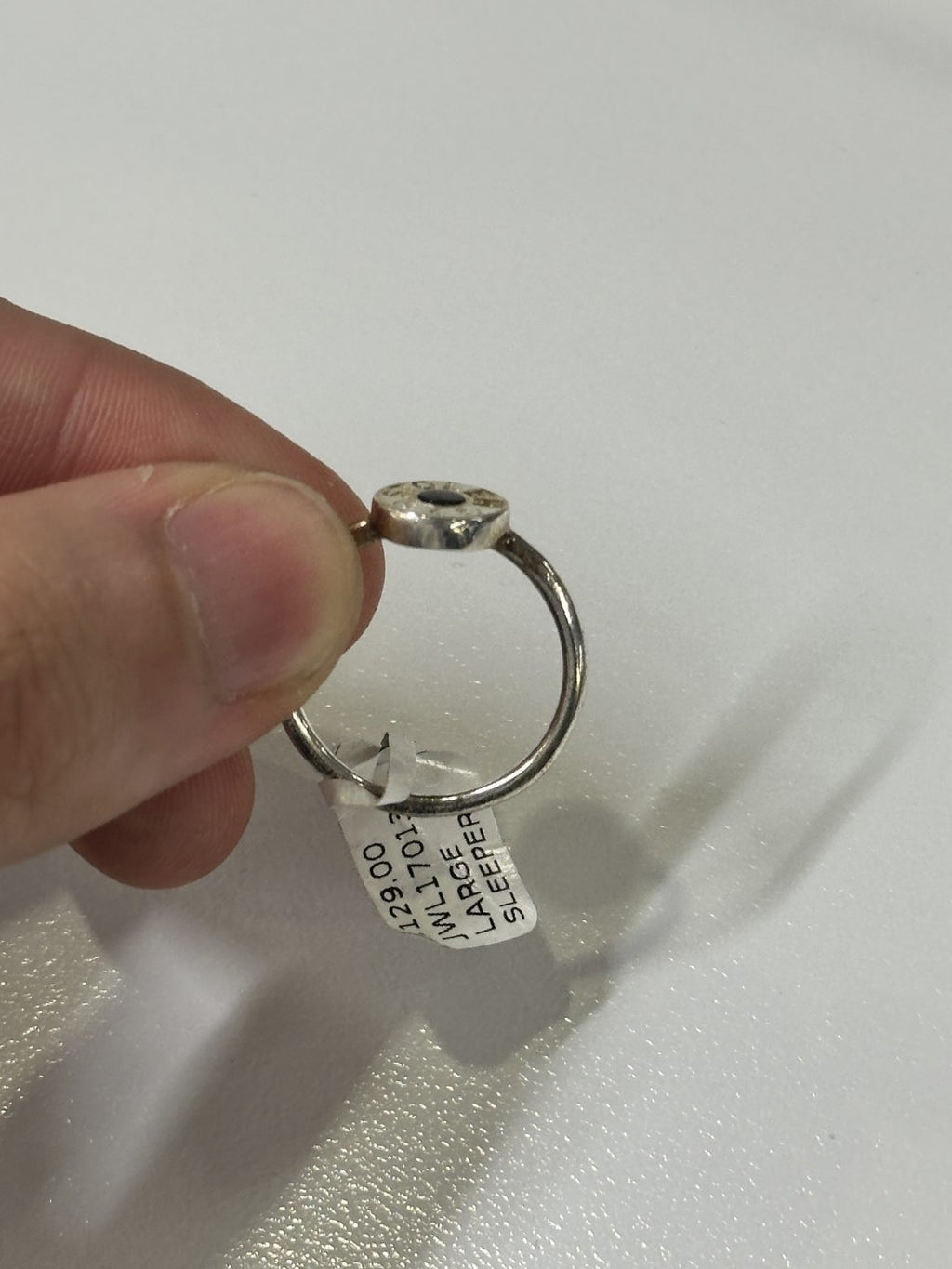 STOLEN GIRLFRIENDS CLUB | RARE - ONYX IN THE CENTRE-Sterling Silver Sleeper Ring