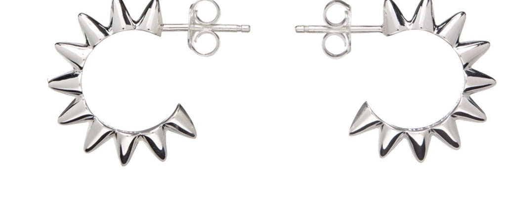STOLEN GIRLFRIENDS CLUB | Silver Mini Beautiful Menace Earrings