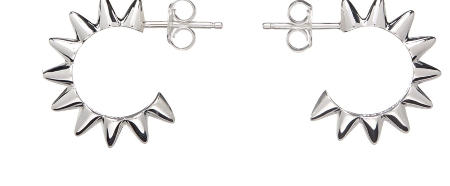 STOLEN GIRLFRIENDS CLUB | Silver Mini Beautiful Menace Earrings