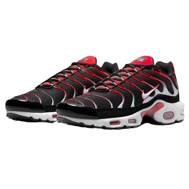 Nike Air Max Plus Black White University Red